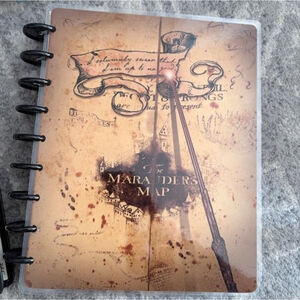 RARE Conquest Journals Harry Potter Undated Disc Planner Marauder's Map (NEW)